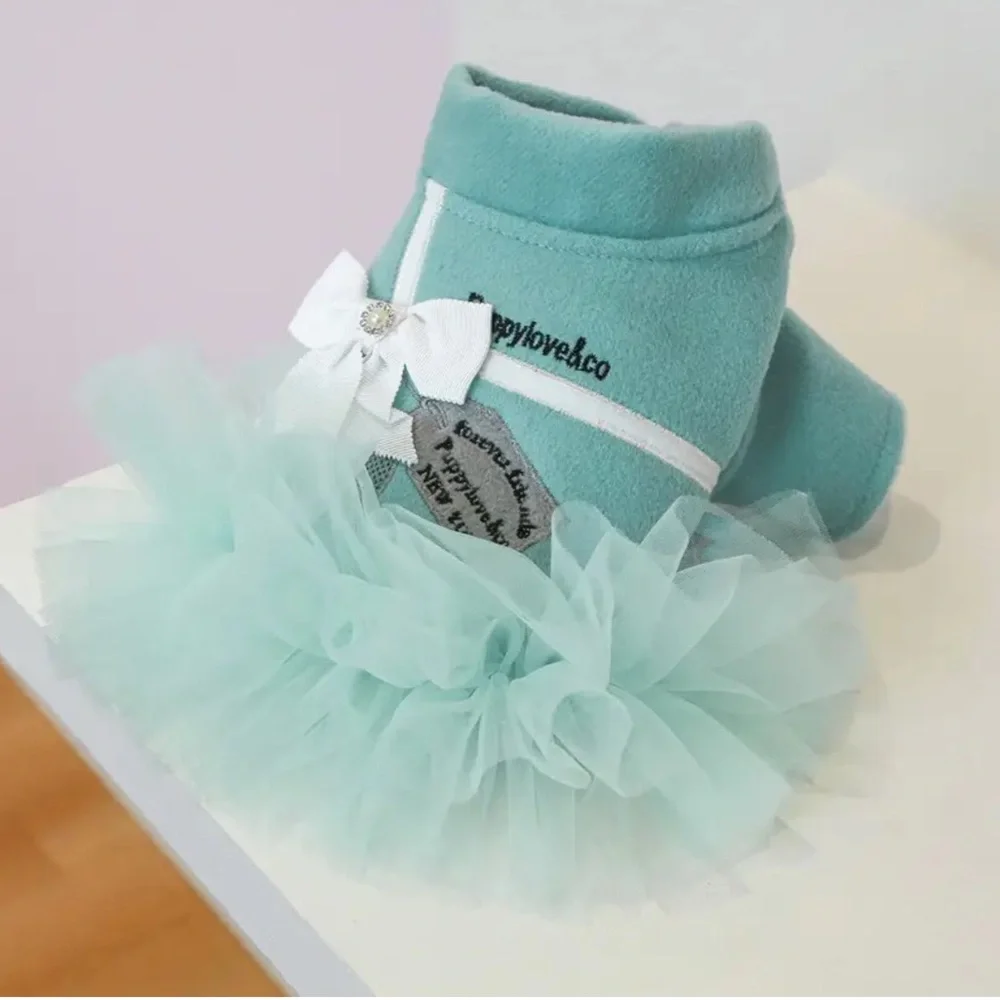 Puppy Love & Co. Tiffany Blue Princess Tutu Dress or Coat